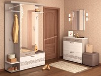 Угловой набор мебели для прихожей Мэри 2 ширина 131х90